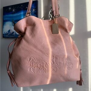 Vintage Coach Andy Tote Pebbled Leather